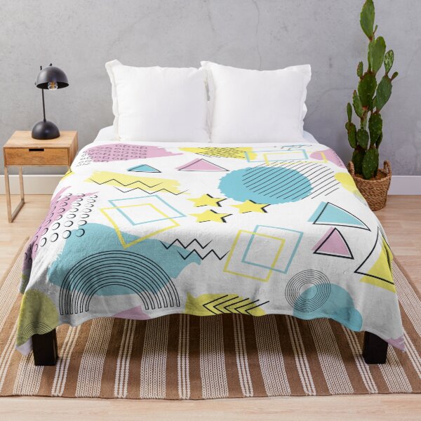 Item preview, 80s Memphis style pattern white background pastels designed and sold by Colorblizz.