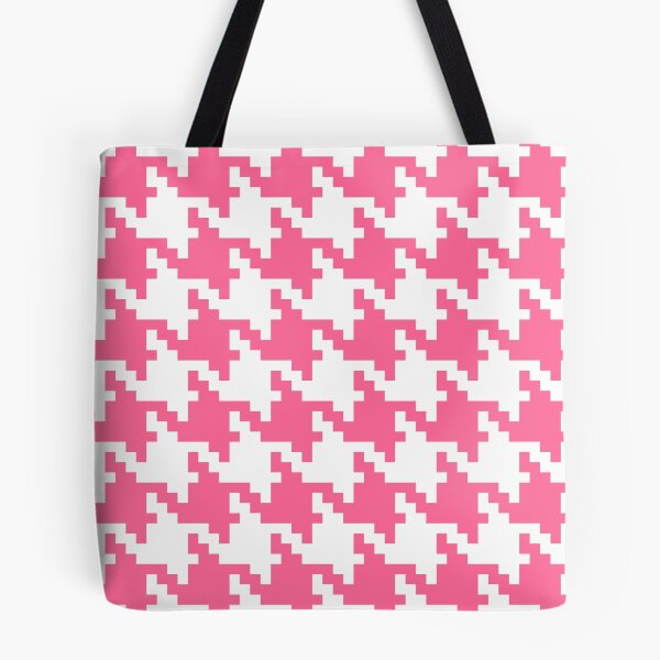 Item preview, So Pink - Classic Houndstooth Check in Pink and White designed and sold by Daisy Beatrice.