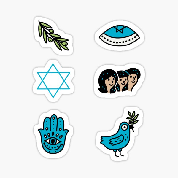Aesthetic Preppy Stickers -  Israel
