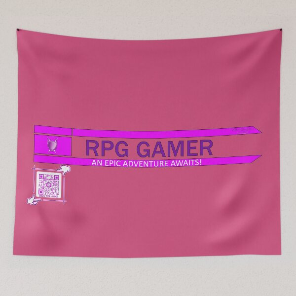 Item preview, RPG Gamer - An Epic Adventure Awaits! Gaming Logo V2 (Pink/Purple) designed and sold by Visual Resolutions.
