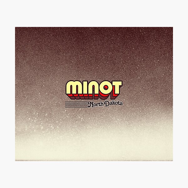 Item preview, Minot, Dakota del Norte | Rayas retro designed and sold by retroready.