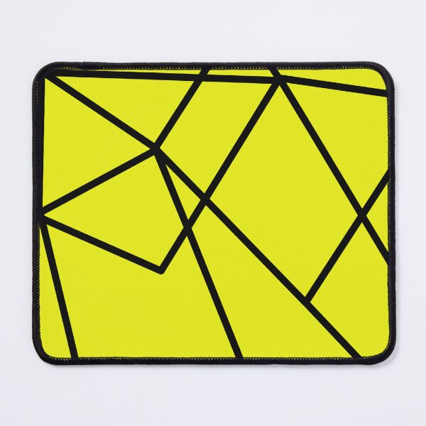 Item preview, Geometric Diagonal Triangular Lines Bright Yellow designed and sold by awsomepatterns.