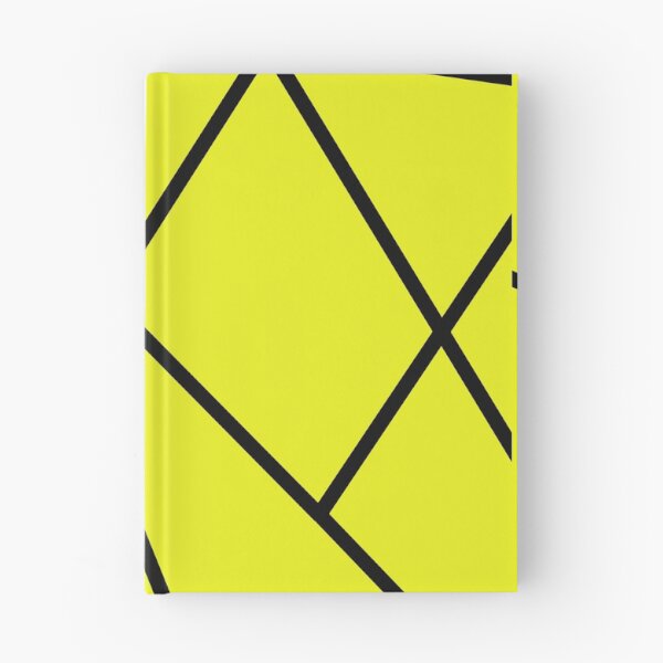 Item preview, Geometric Diagonal Triangular Lines Bright Yellow designed and sold by awsomepatterns.