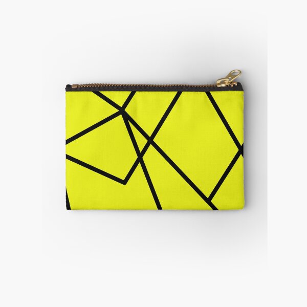Item preview, Geometric Diagonal Triangular Lines Bright Yellow designed and sold by awsomepatterns.