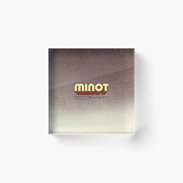 Artikelvorschau, Minot, North Dakota Retro Streifen entworfen und verkauft von retroready.