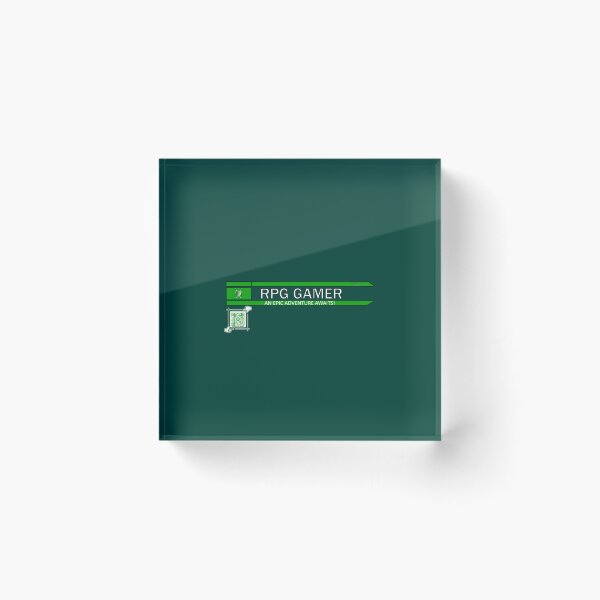 Item preview, RPG Gamer - An Epic Adventure Awaits! Gaming Logo V2 (Green/White) designed and sold by Visual Resolutions.