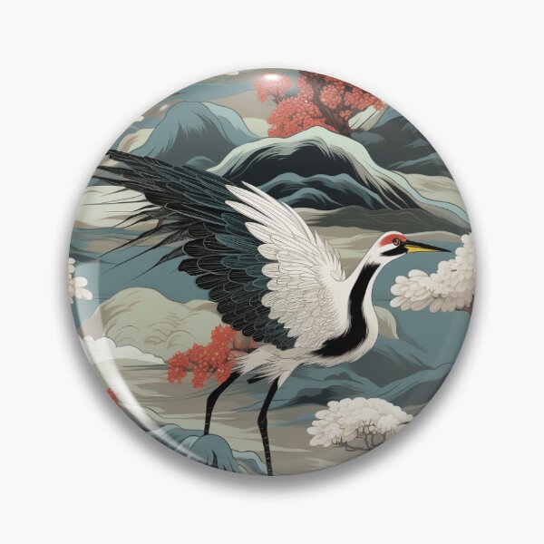 Item preview, Japanese Crane Pattern designed and sold by PrintsyPattern.
