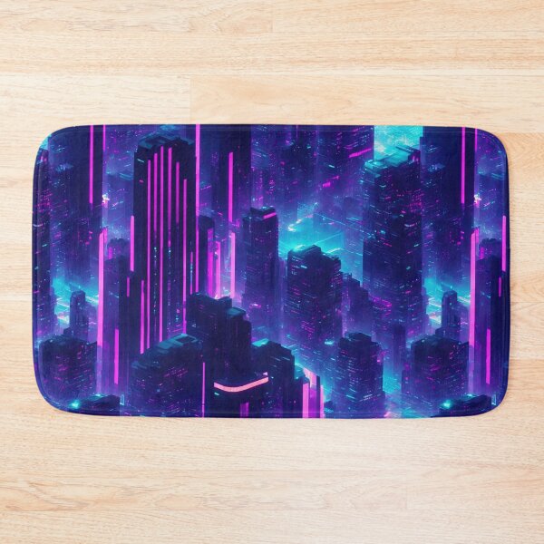 Item preview, Cityscape with neon lights designed and sold by CoolPixels.