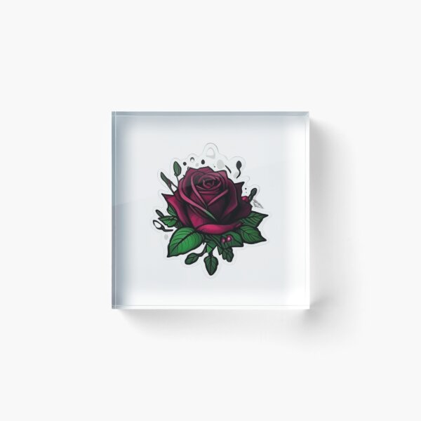 Item preview, beutiful rose sticker designed and sold by Tape2Sticker.