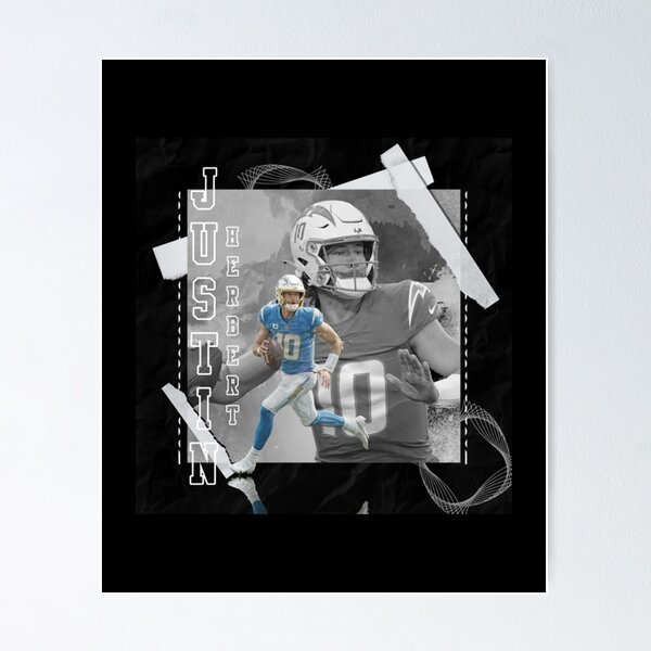 Item preview, Justin Herbert Football Paper Poster Chargers 3  designed and sold by canhuwunkuc.
