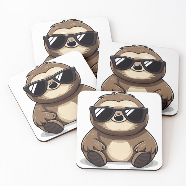 Item preview, Cute Sloth Wearing Cool Sunglass  designed and sold by quotopia.