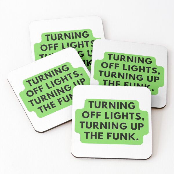 Item preview, Turning Off Lights, Turning Up the Funk Stickers designed and sold by Molecularmerch.