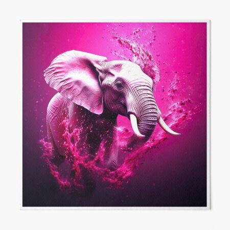 pink elephant | Art Board Print