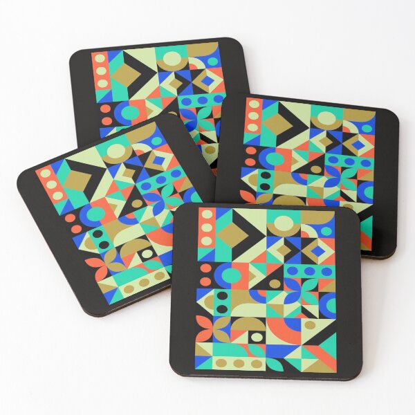 Item preview, Geometric Abstract Whimsical Multiple Image Design Print designed and sold by posterbobs.