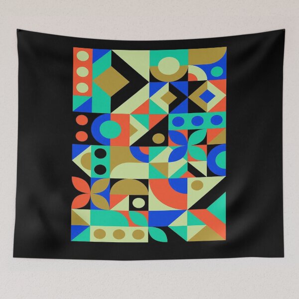 Item preview, Geometric Abstract Whimsical Multiple Image Design Print designed and sold by posterbobs.