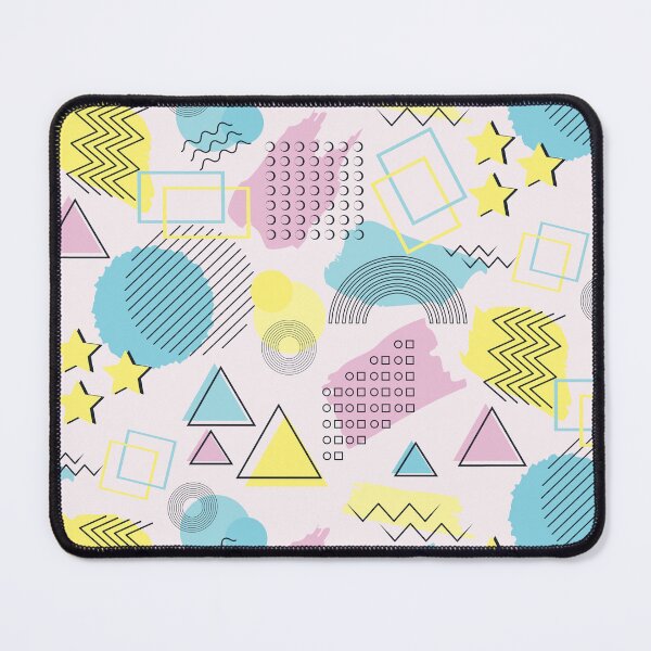 Item preview, 80s Memphis style pattern pink background pastels designed and sold by Colorblizz.