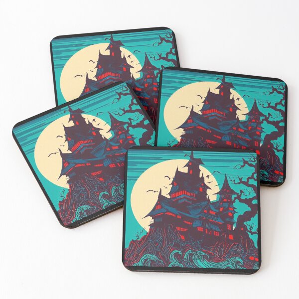 Item preview, Halloween - Haunted Castle Woodcut 3 designed and sold by CrankyOldDude.