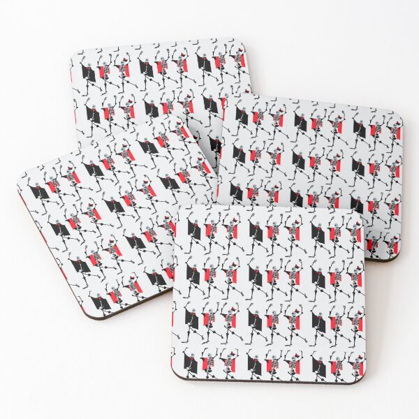 Item preview, Danse Macabre - Dancing skeletons pattern designed and sold by Eques-Store.