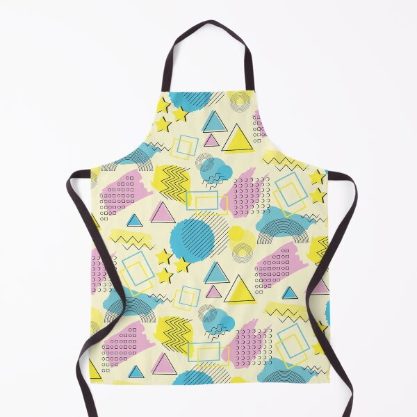Item preview, 80s Memphis style pattern yellow background pastels designed and sold by Colorblizz.