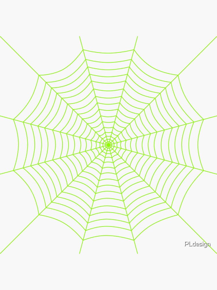 Neon Green Halloween Spider Webs Vinyl