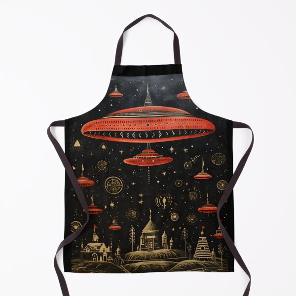 Item preview, Flying Saucer in Night Sky Space Mural designed and sold by Je-we.