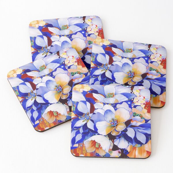 Item preview, Floral in Blue and Sienna  designed and sold by Dana Roper.