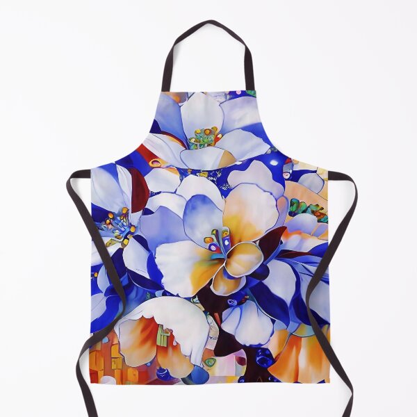 Item preview, Floral in Blue and Sienna  designed and sold by Dana Roper.