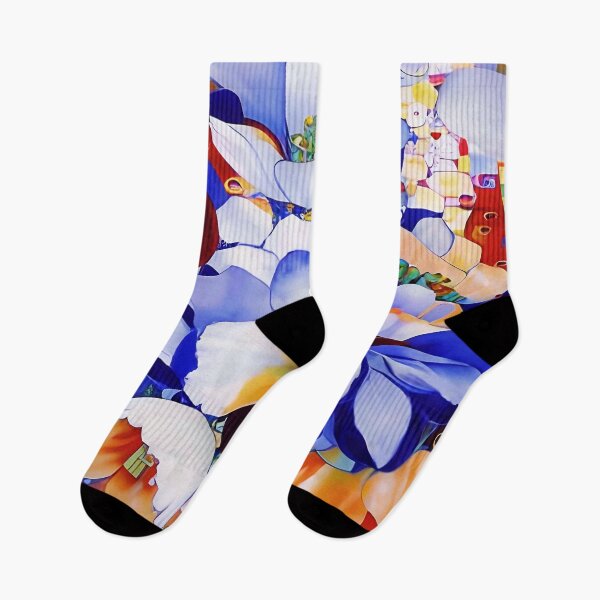 Item preview, Floral in Blue and Sienna  designed and sold by Dana Roper.