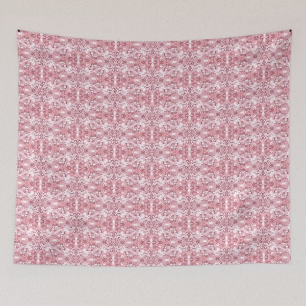 Aperçu de l'œuvre Art Contemporain Rose et Blanc créée et vendue par MullerShop.