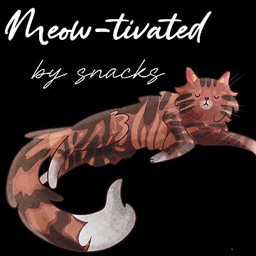 Artwork thumbnail, Meow-tivated by snacks - tabby norwegian forest cat by FelineEmporium