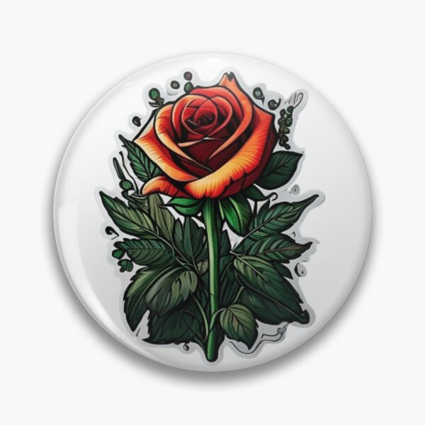 Item preview, beautiful flower sticker  designed and sold by Tape2Sticker.