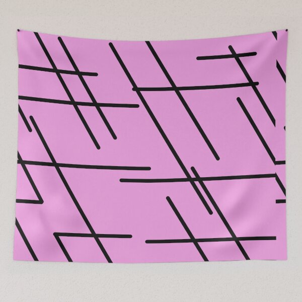 Item preview, Diagonal Triangular Lines Pastel Pink designed and sold by awsomepatterns.