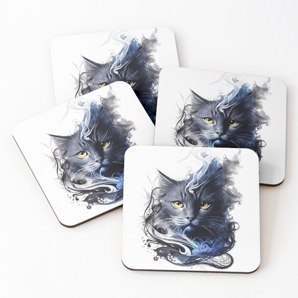 Item preview, "Éclats Félins: A Cat in Abstraction" designed and sold by Art-Vortex-fr.