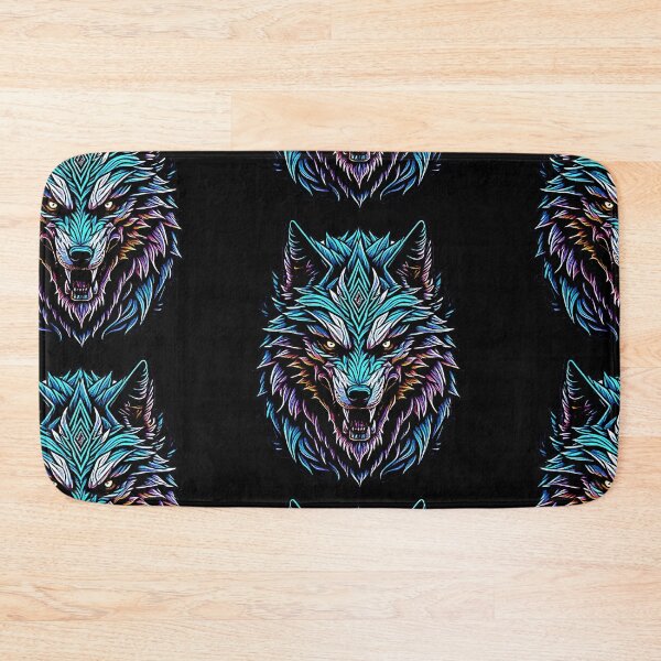 Item preview, Angry aggressive wolf designed and sold by FlowerandDesing.
