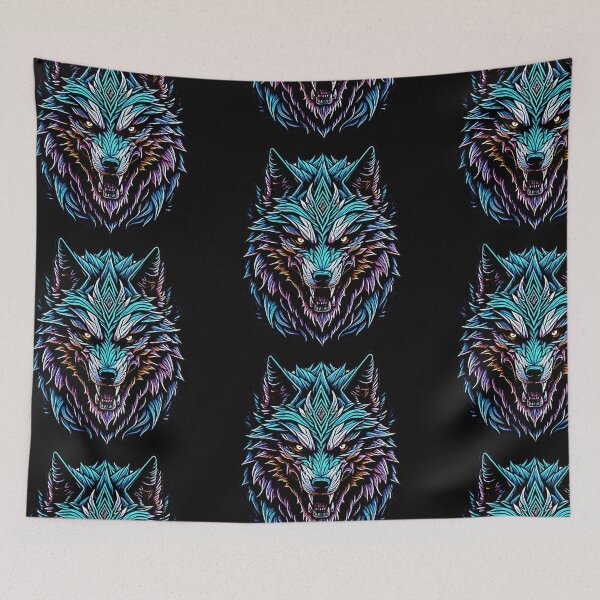Item preview, Angry aggressive wolf designed and sold by FlowerandDesing.