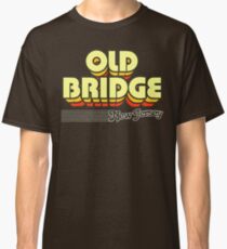Old Bridge, New Jersey | Retro Stripes Classic T-Shirt