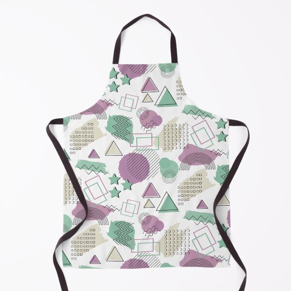 Item preview, 80s Memphis style pattern teal aubergine beige designed and sold by Colorblizz.