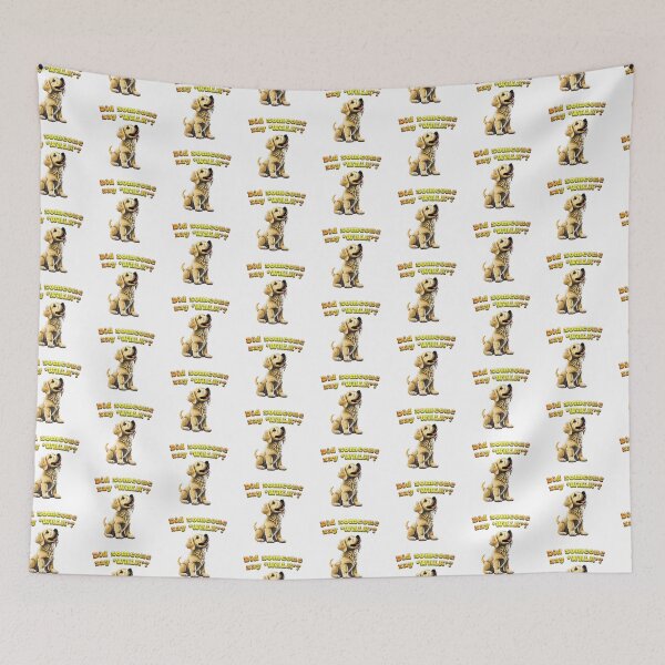 Item preview, golden retriever puppy dog with words Did Someone Say Walk? designed and sold by planetgolden.