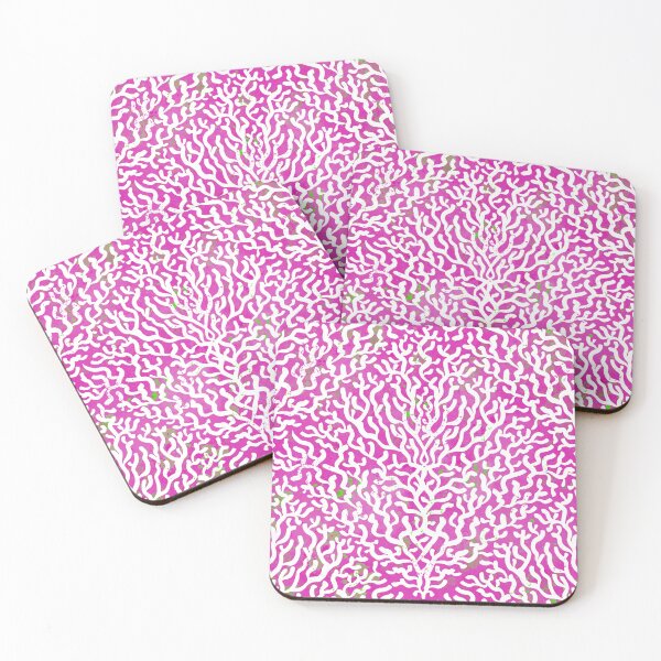 Item preview, hot pink and neon green coral reef- Frutti di mare collection - abstract texture designed and sold by RenattaZare.