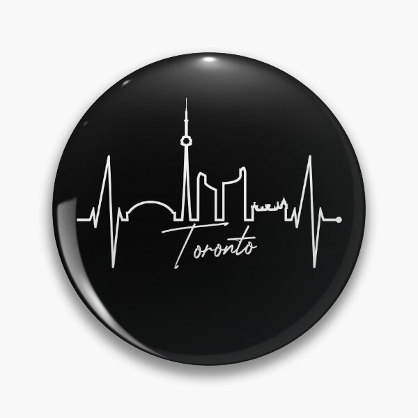 Aperçu de l'œuvre Toronto Skyline Heartbeat Canadian Canada I Love Toronto créée et vendue par EDcreations.