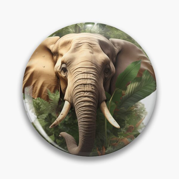 Item preview, "Wild Jungle Elephant" designed and sold by Art-Vortex-fr.