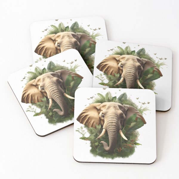 Item preview, "Wild Jungle Elephant" designed and sold by Art-Vortex-fr.