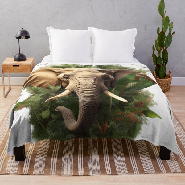 Item preview, "Wild Jungle Elephant" designed and sold by Art-Vortex-fr.