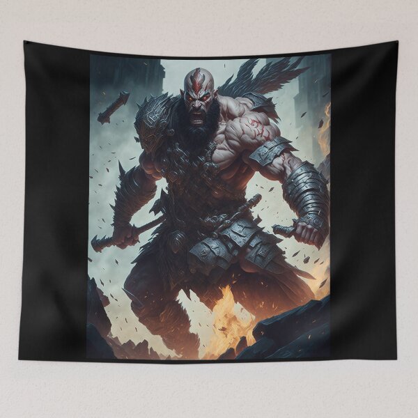 Item preview, Rage Unleashed Battle Amidst the Gods | God of War designed and sold by Badowolf.