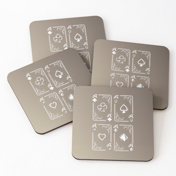 Item preview, Diamonds spades clubs hearts ace symbol logo icon game playing card player card game illustration designed and sold by AndreMi.