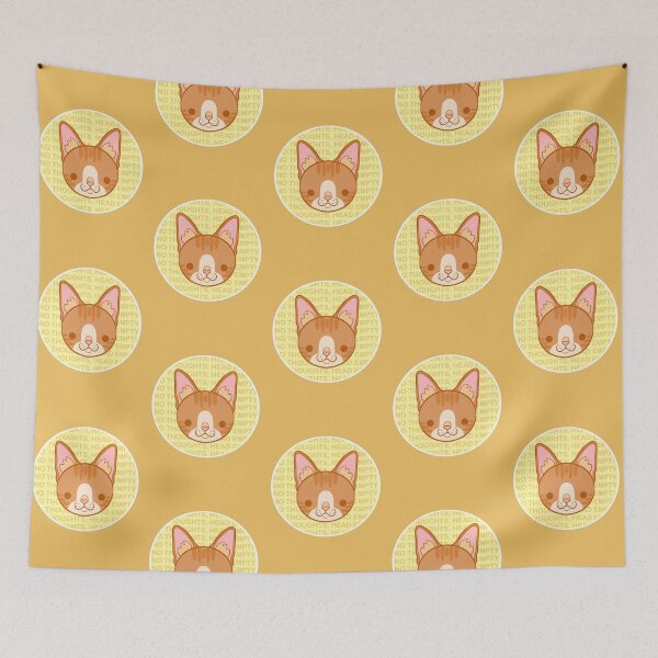 Item preview, NO THOUGHTS, HEAD EMPTY - Orange Tabby Cat designed and sold by GraesDreams.