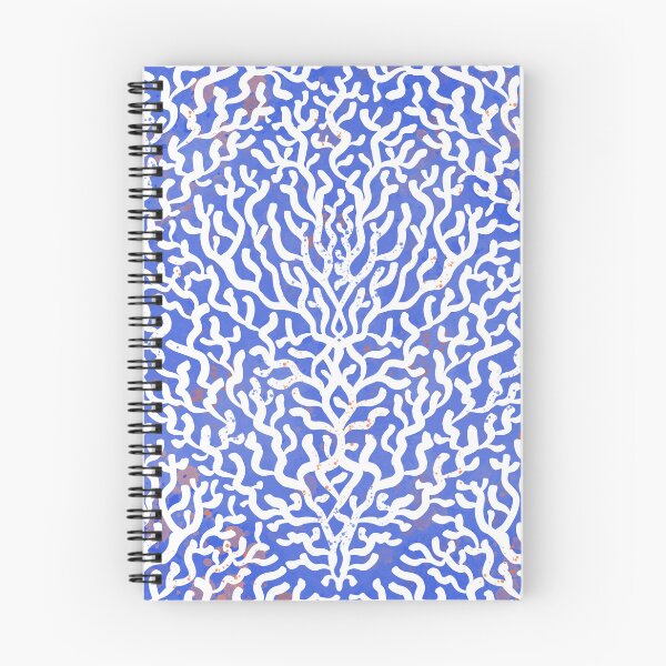 Item preview, cobalt blue watercolor coral reef pattern- Frutti di mare collection - abstract texture designed and sold by RenattaZare.