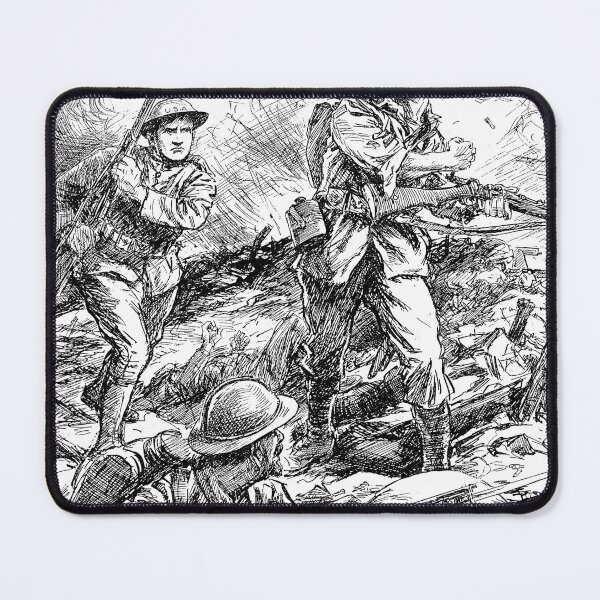 Item preview, WW1 Trench Warfare Sketch designed and sold by WartimeTShirts.