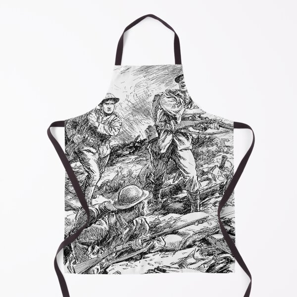 Item preview, WW1 Trench Warfare Sketch designed and sold by WartimeTShirts.