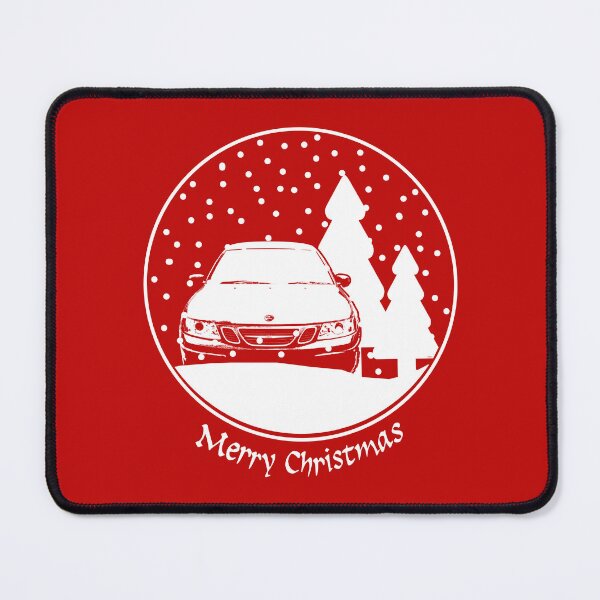 Item preview, Saab 9-3 classic car Christmas snow globe designed and sold by soitwouldseem.